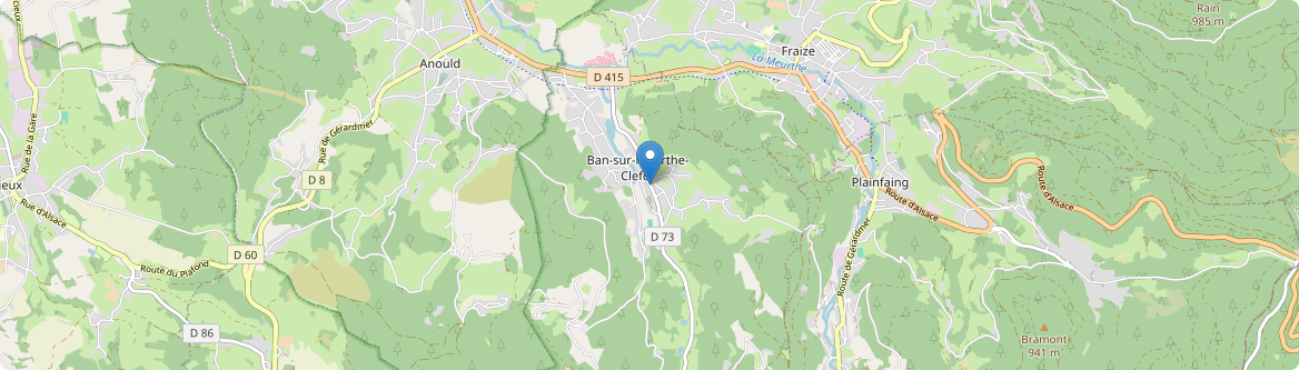Ban-sur-Meurthe-Clefcy - Carte