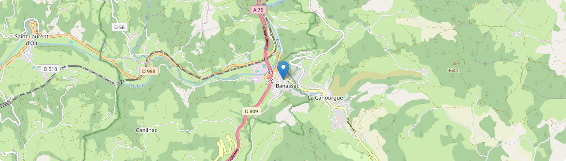 Banassac-Canilhac - Carte