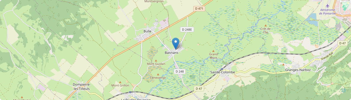 Bannans - Carte