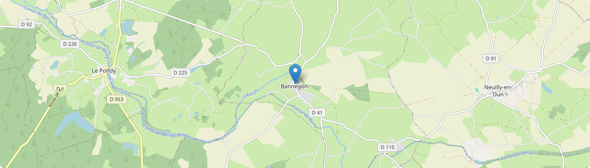 Bannegon - Carte