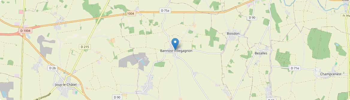 Bannost-Villegagnon - Carte