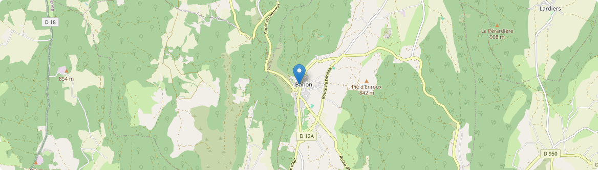 Banon - Carte