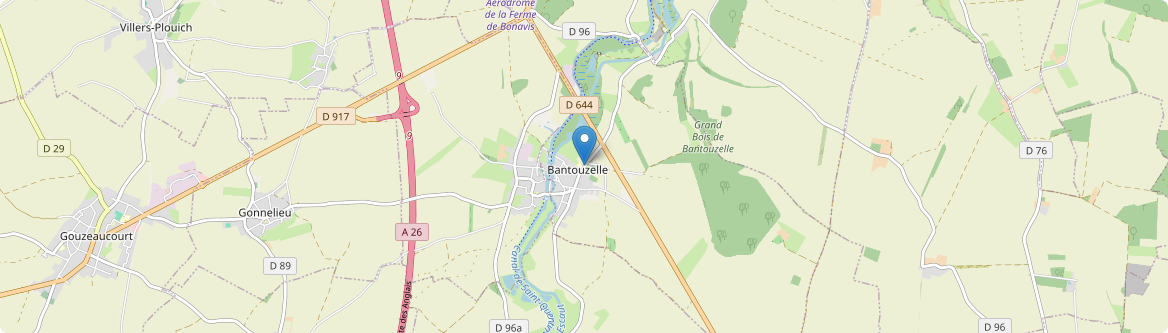 Bantouzelle - Carte