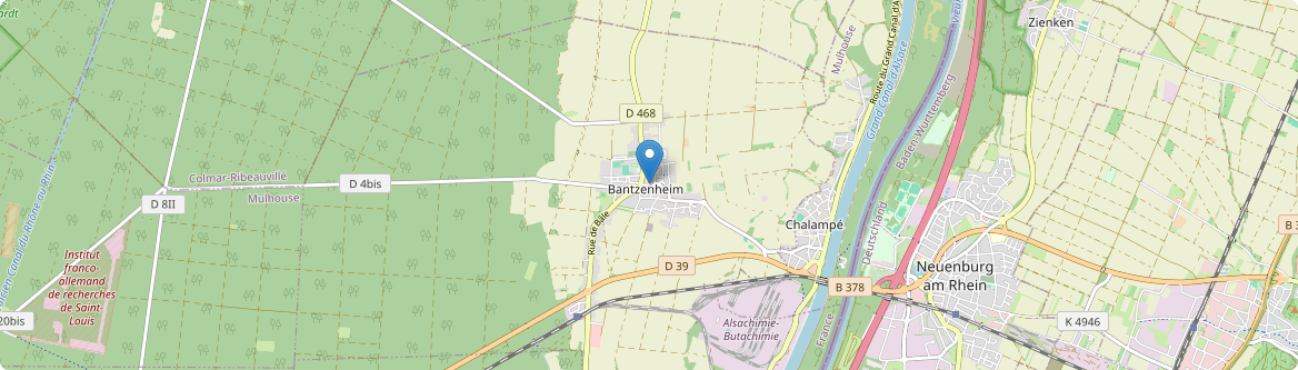 Bantzenheim - Carte
