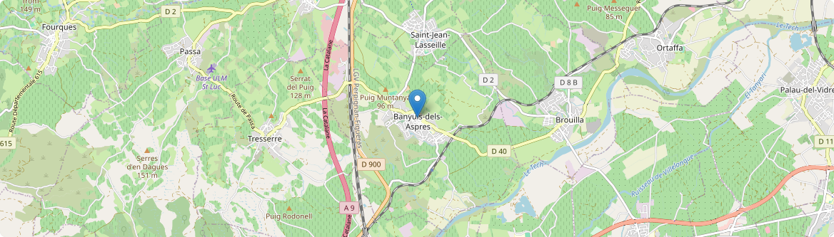 Banyuls-dels-Aspres - Carte