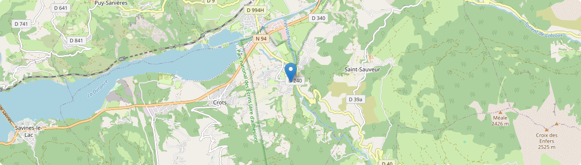 Baratier - Carte