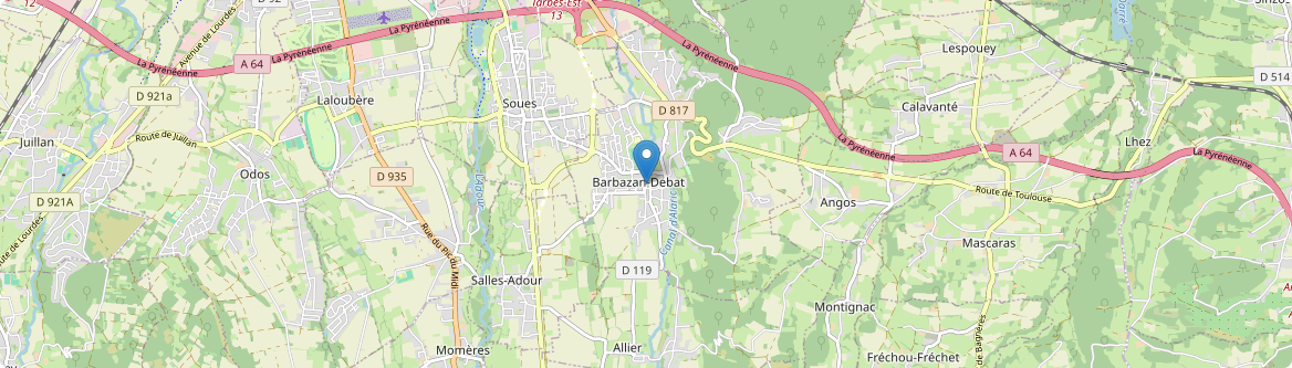 Barbazan-Debat - Carte