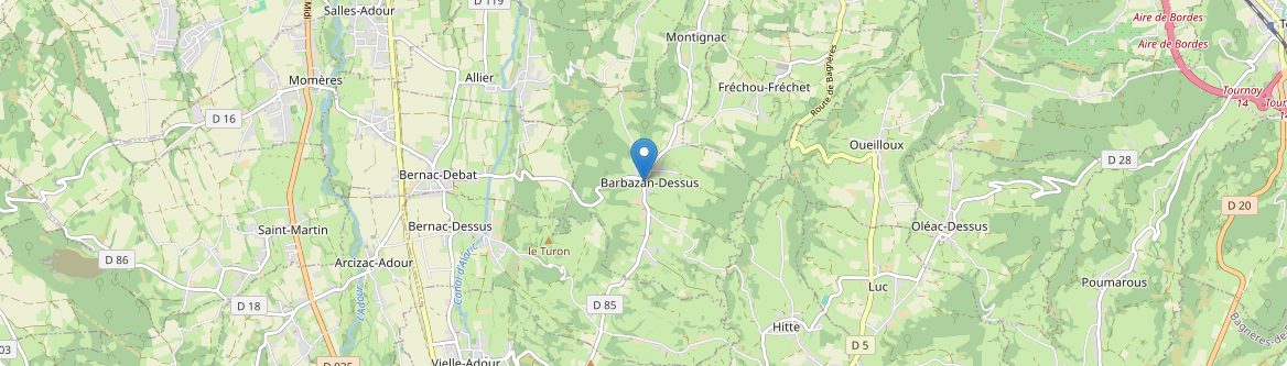 Barbazan-Dessus - Carte