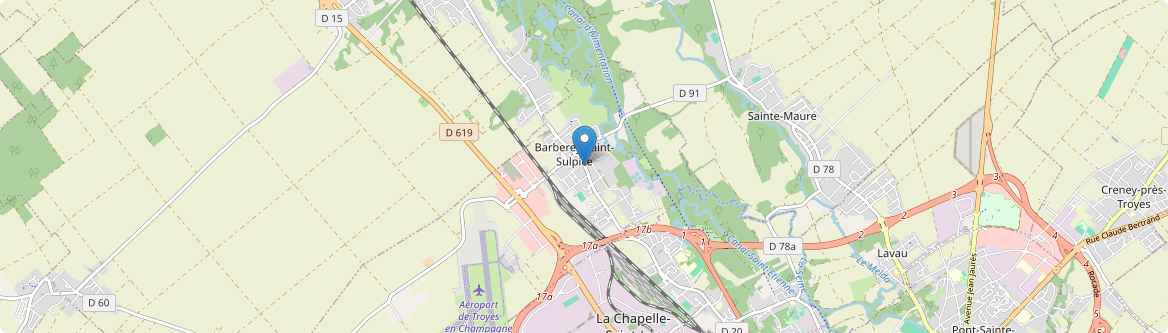 Barberey-Saint-Sulpice - Carte