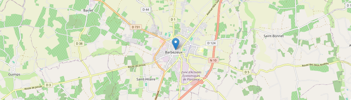 Barbezieux-Saint-Hilaire - Carte