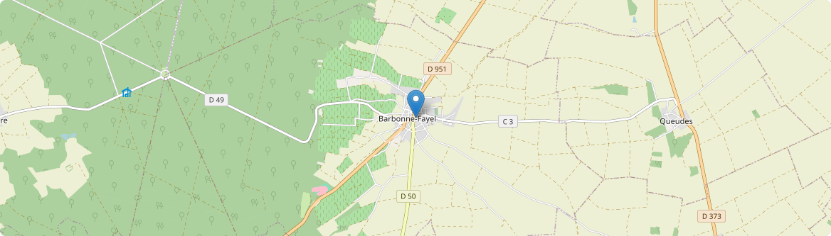 Barbonne-Fayel - Carte