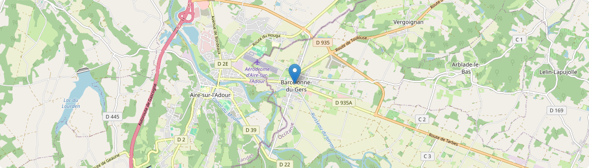 Barcelonne-du-Gers - Carte