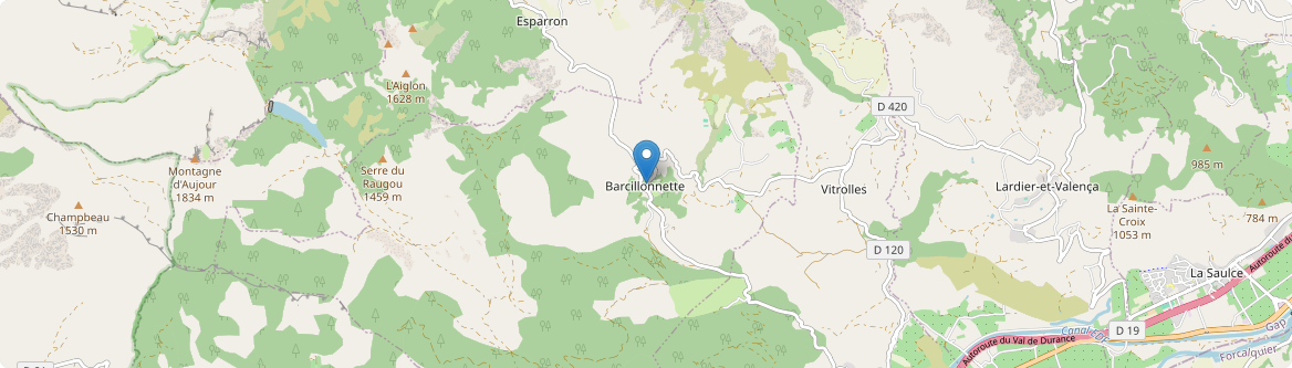 Barcillonnette - Carte