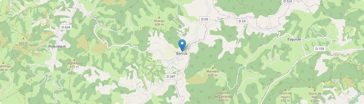 Barcus - Carte