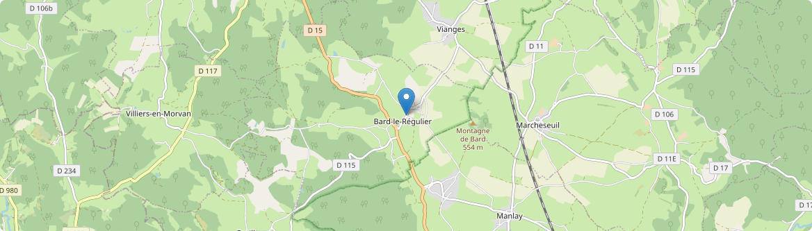 Bard-le-Régulier - Carte