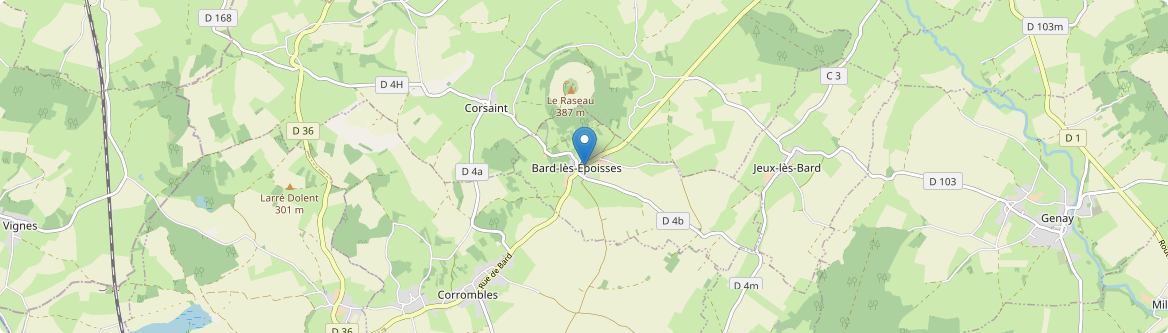 Bard-lès-Époisses - Carte