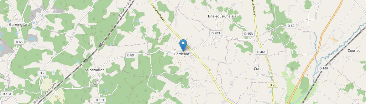 Bardenac - Carte