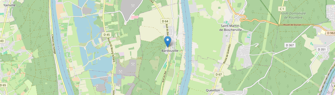 Bardouville - Carte