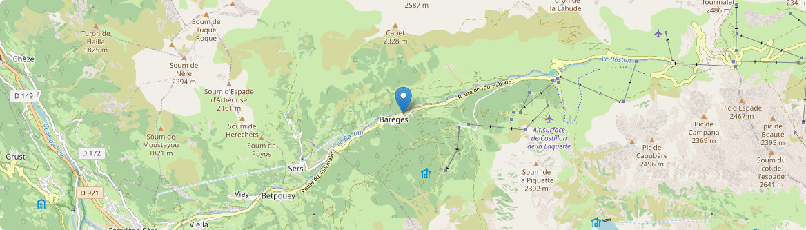 Barèges - Carte