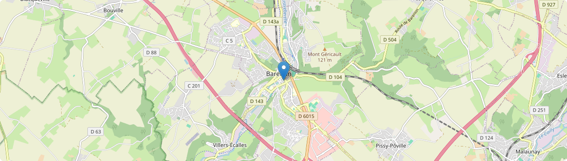 Barentin - Carte