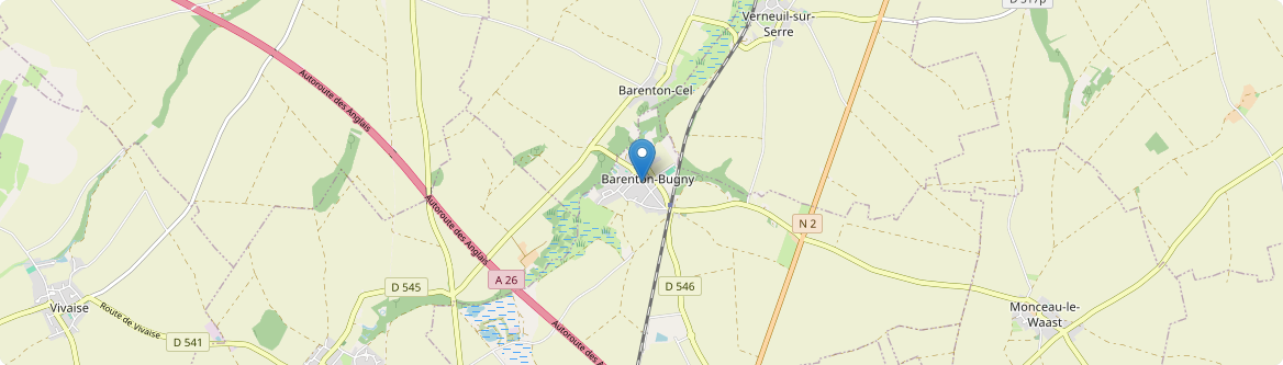 Barenton-Bugny - Carte