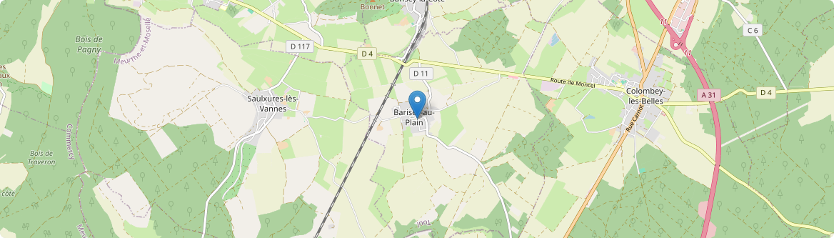 Barisey-au-Plain - Carte