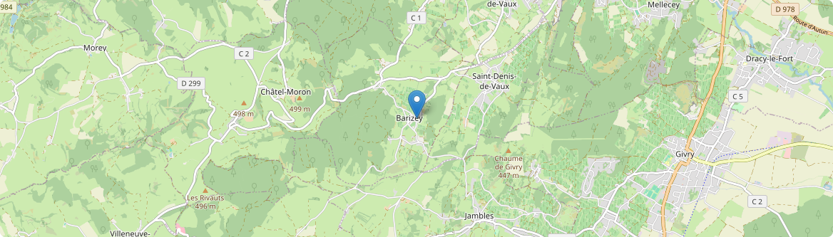 Barizey - Carte