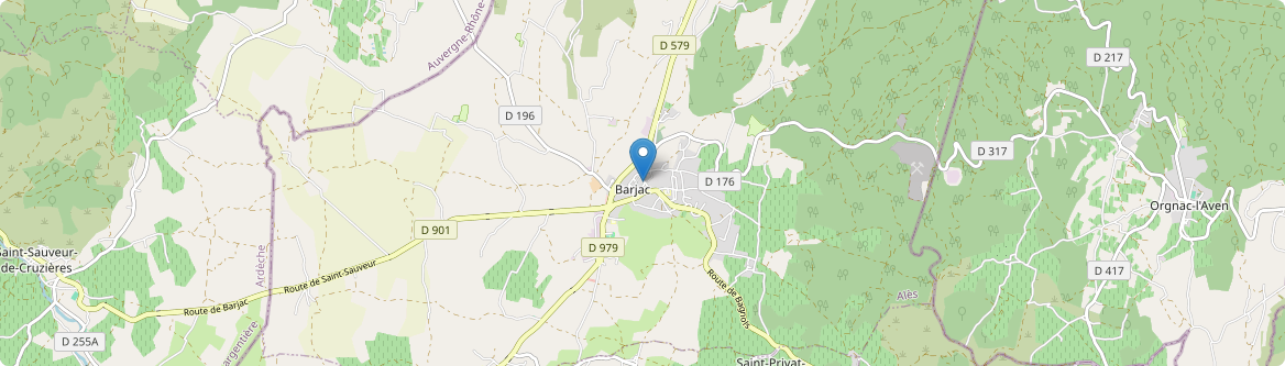 Barjac - Carte