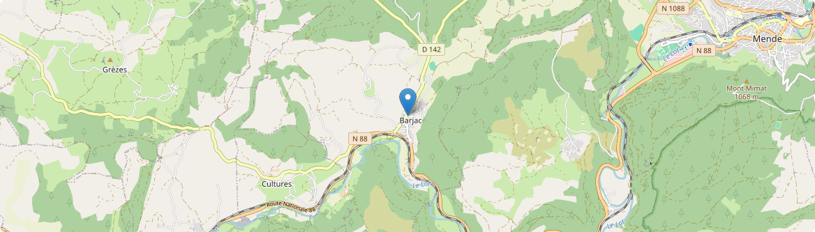 Barjac - Carte