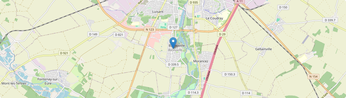 Barjouville - Carte