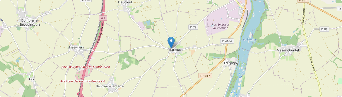 Barleux - Carte