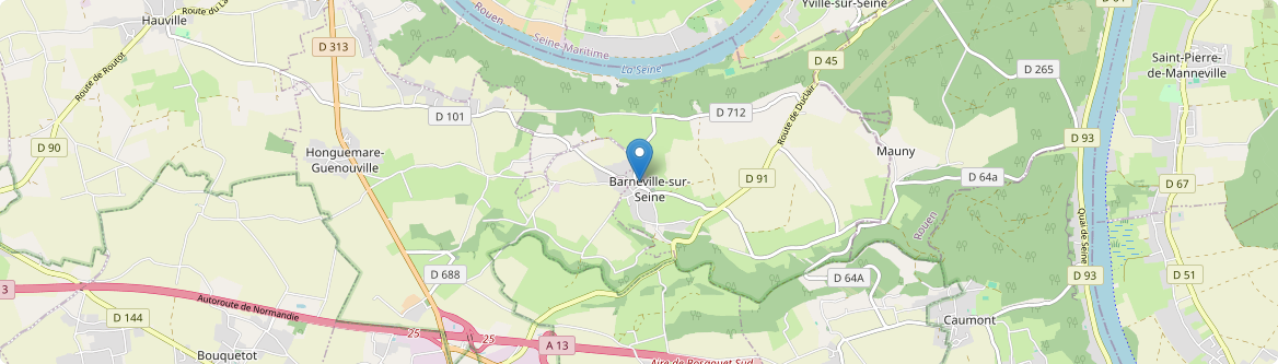Barneville-sur-Seine - Carte