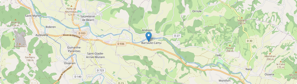 Barraute-Camu - Carte