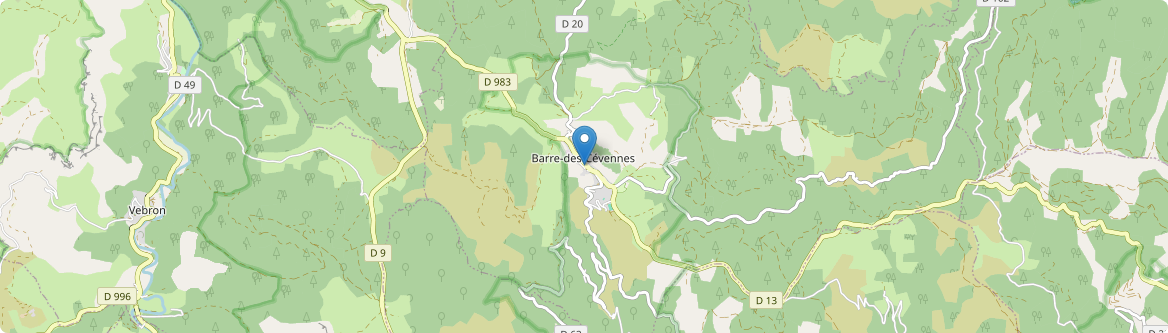 Barre-des-Cévennes - Carte