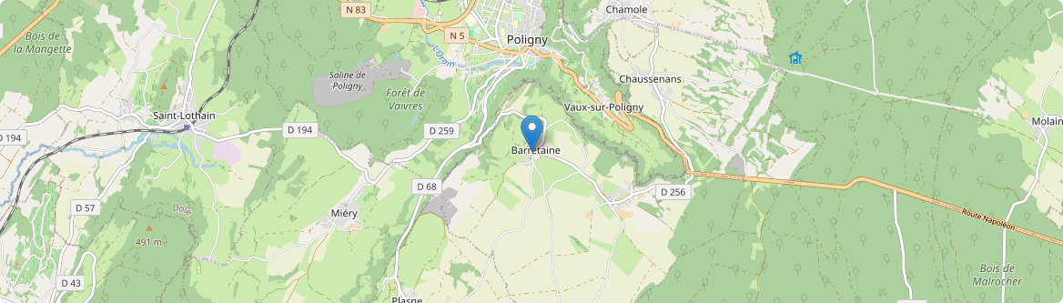 Barretaine - Carte