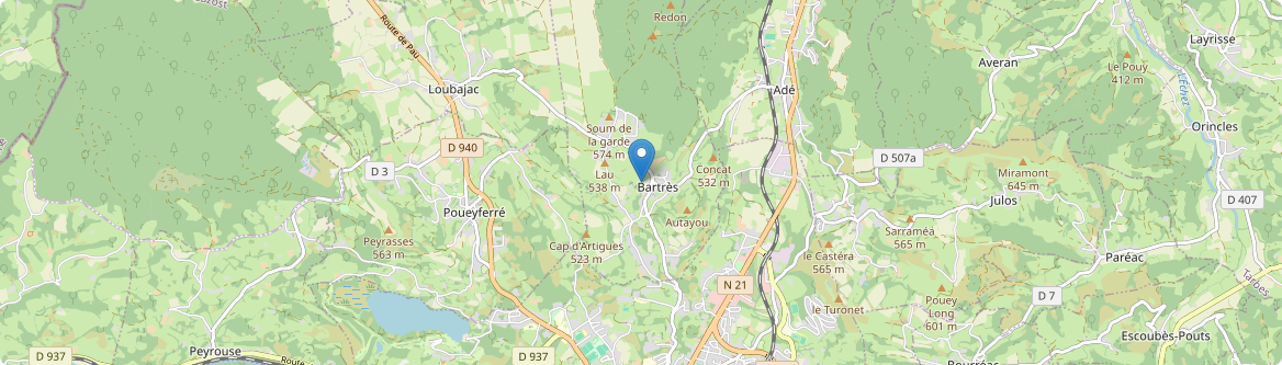 Bartrès - Carte