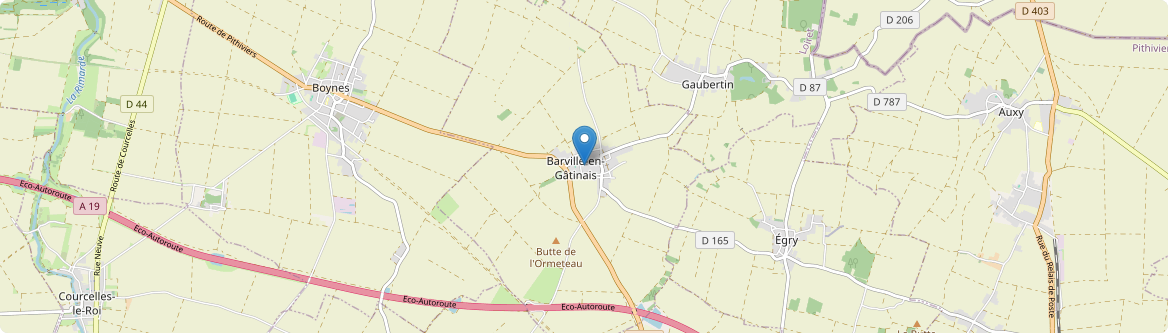 Barville-en-Gâtinais - Carte