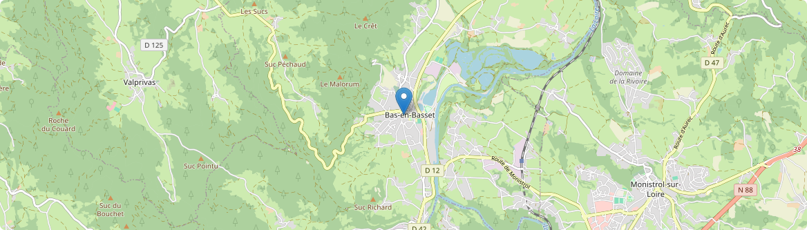 Bas-en-Basset - Carte