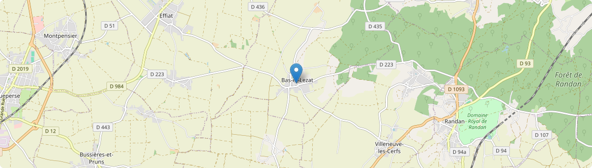 Bas-et-Lezat - Carte