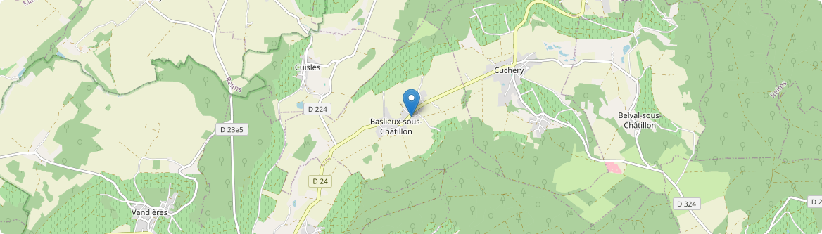 Baslieux-sous-Châtillon - Carte