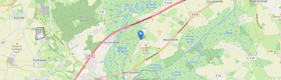 Basseneville - Carte