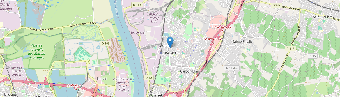 Bassens - Carte