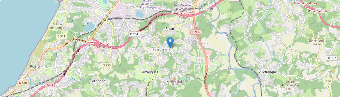 Bassussarry - Carte