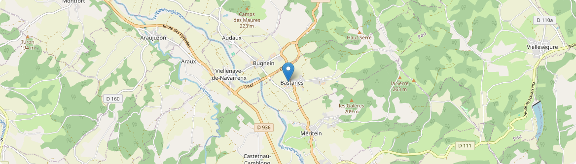 Bastanès - Carte