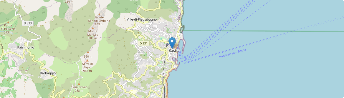Bastia - Carte