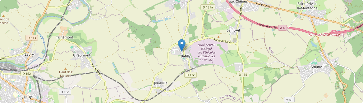 Batilly - Carte
