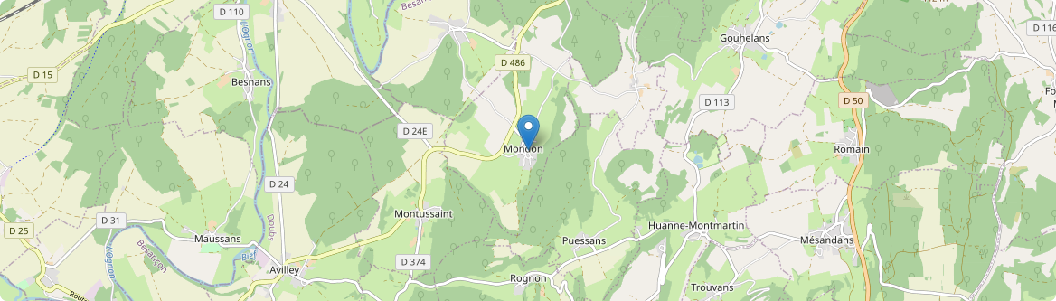 Battenans-les-Mines - Carte