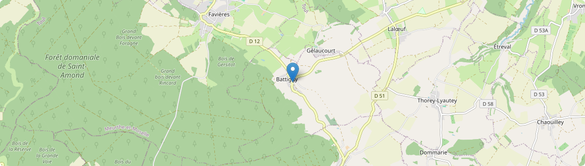 Battigny - Carte