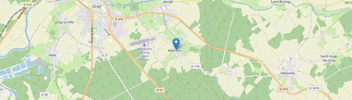 Battrans - Carte