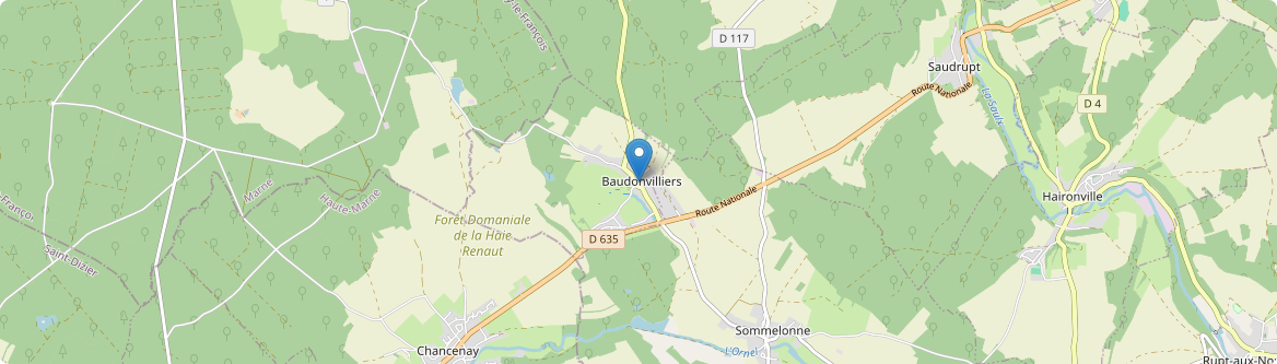 Baudonvilliers - Carte